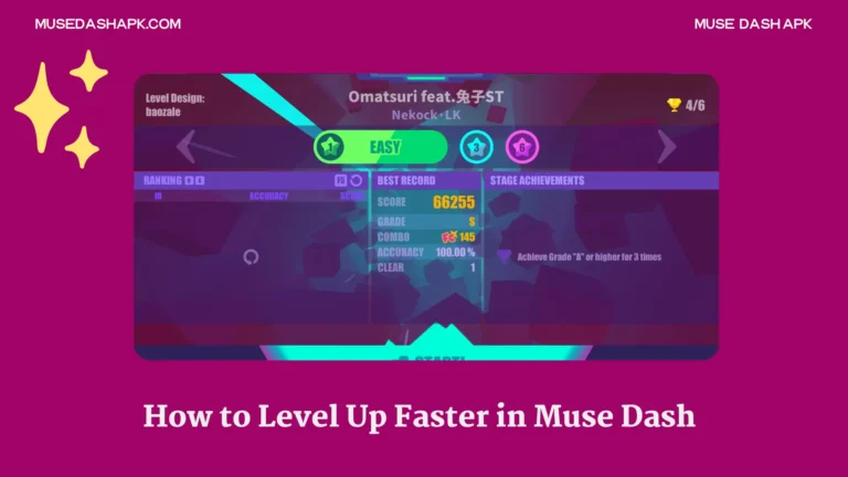 Level up in Muse Dash