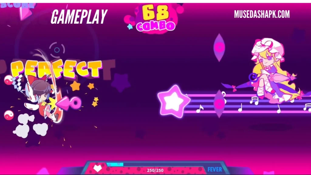 Muse dash gameplay
